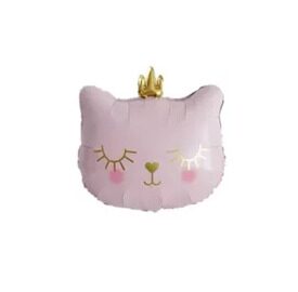 17/ К 20 Котенок принцесса, розовый / Cat Princess Pink (48х55)