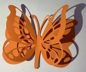 Набор для декора "Бабочки" 10 шт. Оранжевый