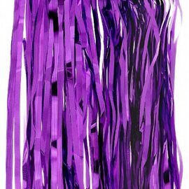 Дождик из фольги фиолетовый 1х2 м
