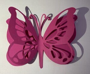 Набор для декора "Бабочки" 10 шт. Фуксия