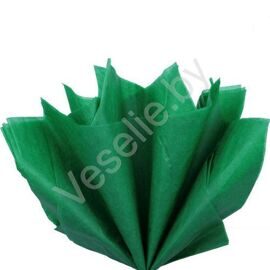 Бумага тишью темно-зеленая 76*50см, 10 листов