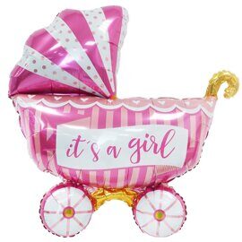 18/ К 33 Это девочка, розовая коляска / It's a girl / 1 шт.