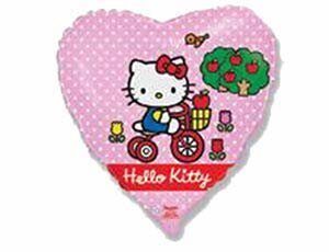 27/ Ф 18" Hello Kitty на велосипеде/FM