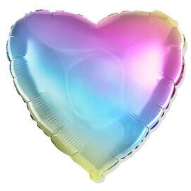 И 18 Сердце Радуга Нежный градиент / Rainbow gradient