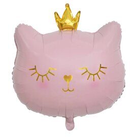 16/ К 29 Котенок принцесса, розовый / Cat Princess Pink/ (64*76см)
