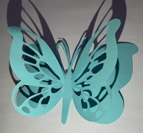 Набор для декора "Бабочки" 10 шт. Голубой