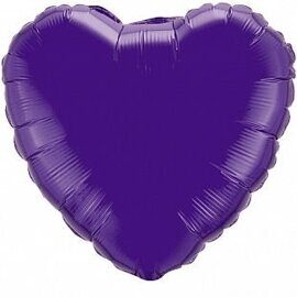 И 18 Сердце Фиолетовый  / Heart Violet / 1 шт