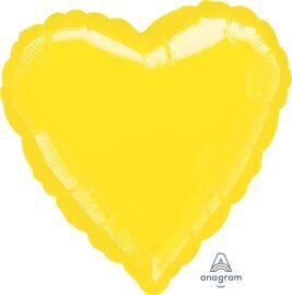 G Сердце 36 Пастель Жёлтый / Heart Yellow / 1шт