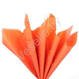 Бумага тишью оранжевая 76*50см, 10 листов