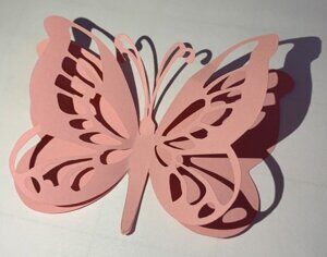 Набор для декора "Бабочки" 10 шт. Светло-розовый