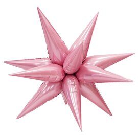 24/ К 20 Звезда составная 12 лучиков Розовый в упаковке /  Exploding Star Pink 12pcs Set / К 20