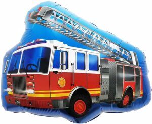 14/ К Шар (26''/65 см) Пожарная машина с лестницей, 1 шт.