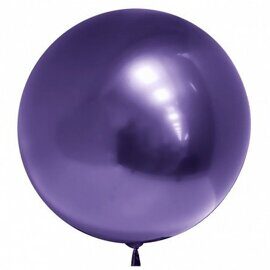 4/Шар 18" Сфера 3D, Deco Bubble хром фиолетовый 45см